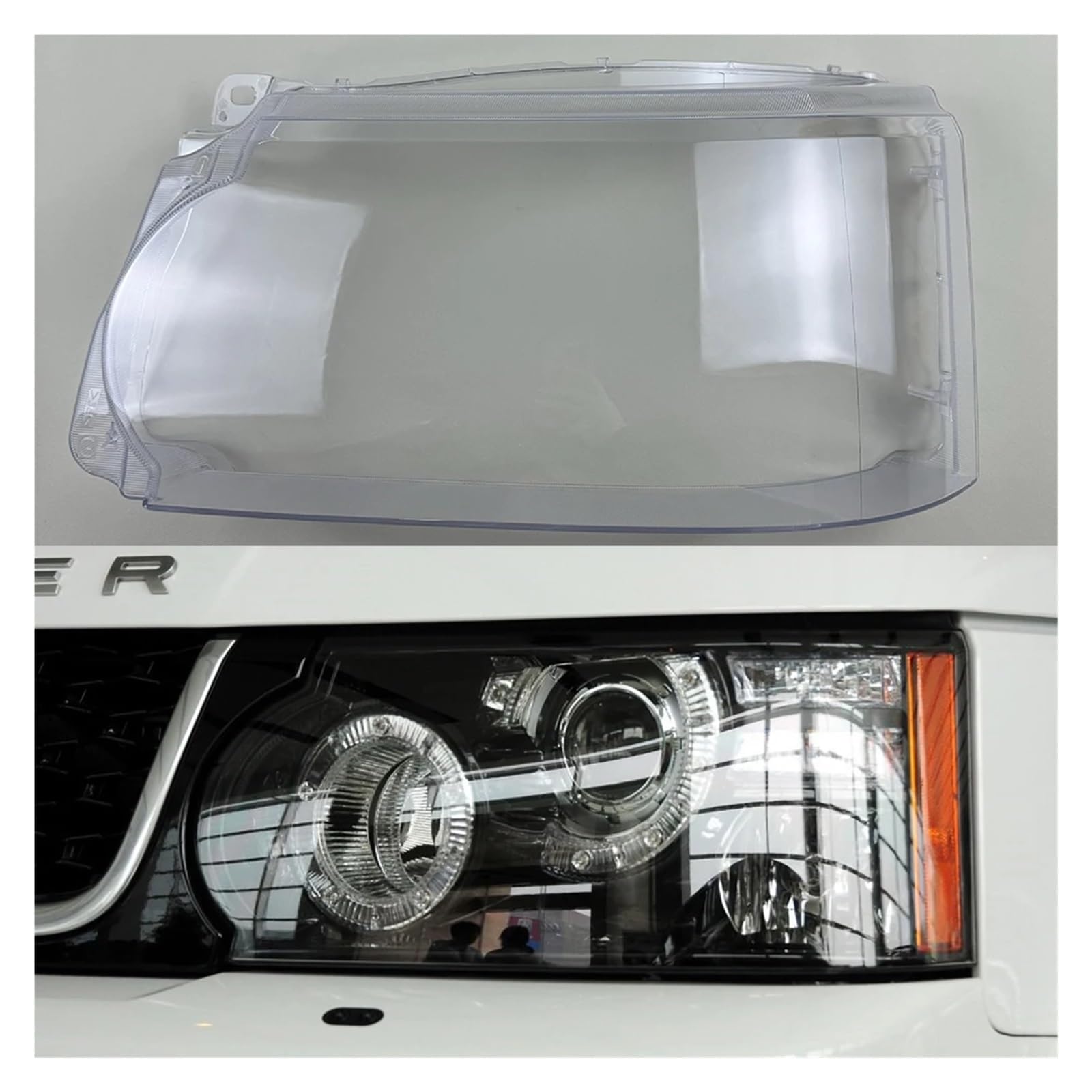 YBDFCBF Kompatibel for Land Rover Range Rover Sport 2010 2011 2012 2013 Scheinwerfer Shell Maske Transparente Scheinwerfer Abdeckung Lampshdade(Left) von YBDFCBF