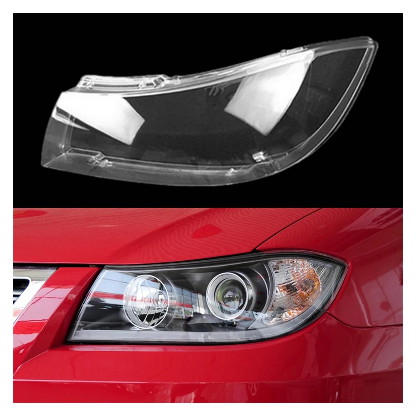 YBDFCBF Kompatibel for Lifan 620 2005~2014 Auto Ersatz Scheinwerfer Shell Vorne Auto Objektiv Glas Scheinwerfer Transparente Licht Abdeckung(Left) von YBDFCBF