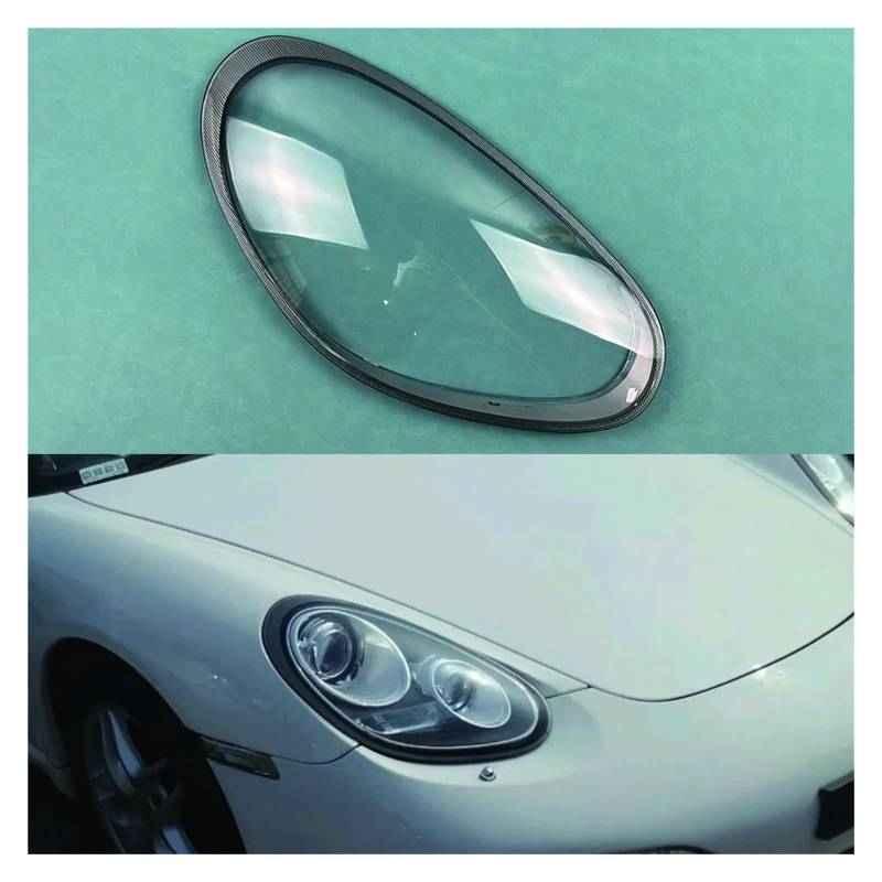 YBDFCBF Kompatibel for Porsche Cayman Boxster 987 2009 2010 2011 2012 Frontscheinwerferabdeckung Transparente Lampenschirmlampenschalenmasken(Right) von YBDFCBF