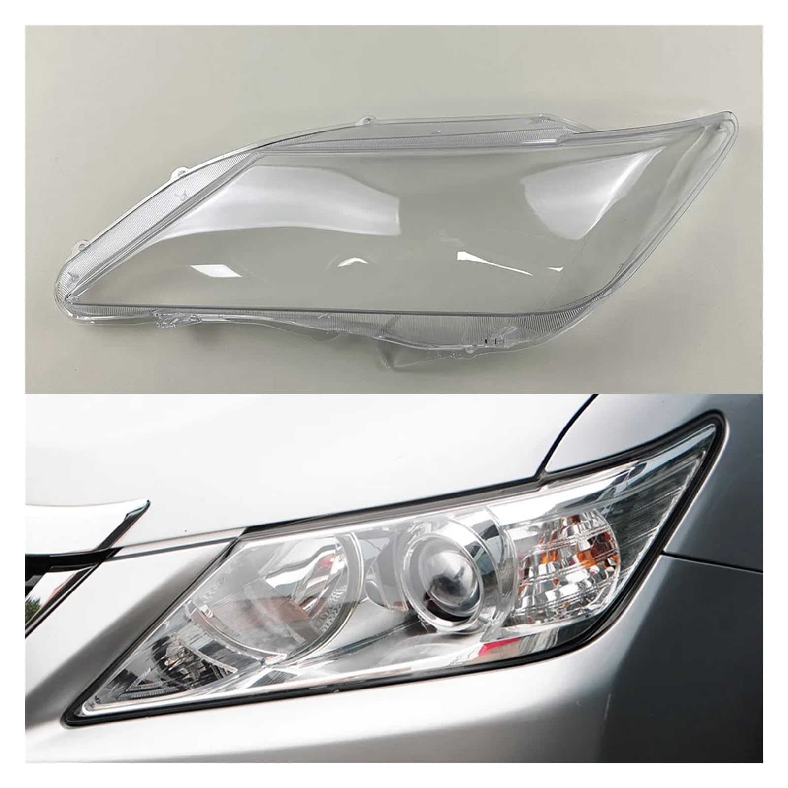 YBDFCBF Kompatibel for Toyota Camry 2012 2013 2014 Frontscheinwerferabdeckung Transparente Scheinwerferschale Lampenlinse Ersetzen Sie den Originallampenschirm(Left) von YBDFCBF