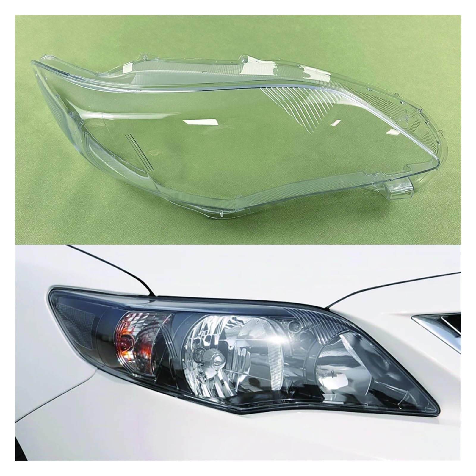 YBDFCBF Kompatibel for Toyota Corolla 2010 2011 2012 2013 Auto Zubehör Scheinwerfer Abdeckung Transparent Lampenschirm Lampe Objektiv Scheinwerfer Shell(Right) von YBDFCBF