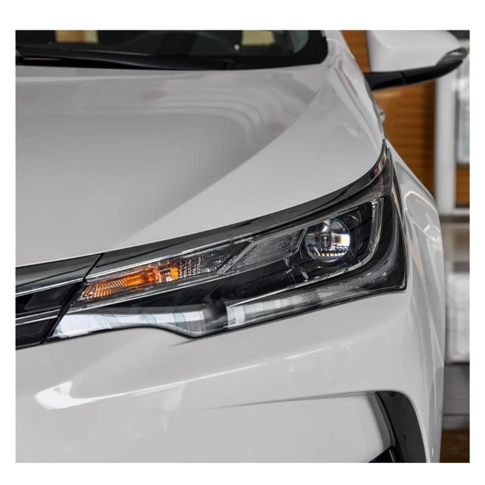 YBDFCBF Kompatibel for Toyota Corolla 2017 2018 LED-Autoscheinwerfer-Objektivabdeckung, Scheinwerfer, transparente Schale, Kopflichtkappen, Lampenschirm, Glaslampenschirm(Left Right) von YBDFCBF