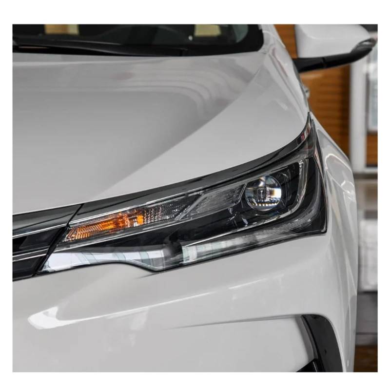 YBDFCBF Kompatibel for Toyota Corolla 2017 2018 LED-Autoscheinwerfer-Objektivabdeckung, Scheinwerfer, transparente Schale, Kopflichtkappen, Lampenschirm, Glaslampenschirm(Left Right) von YBDFCBF