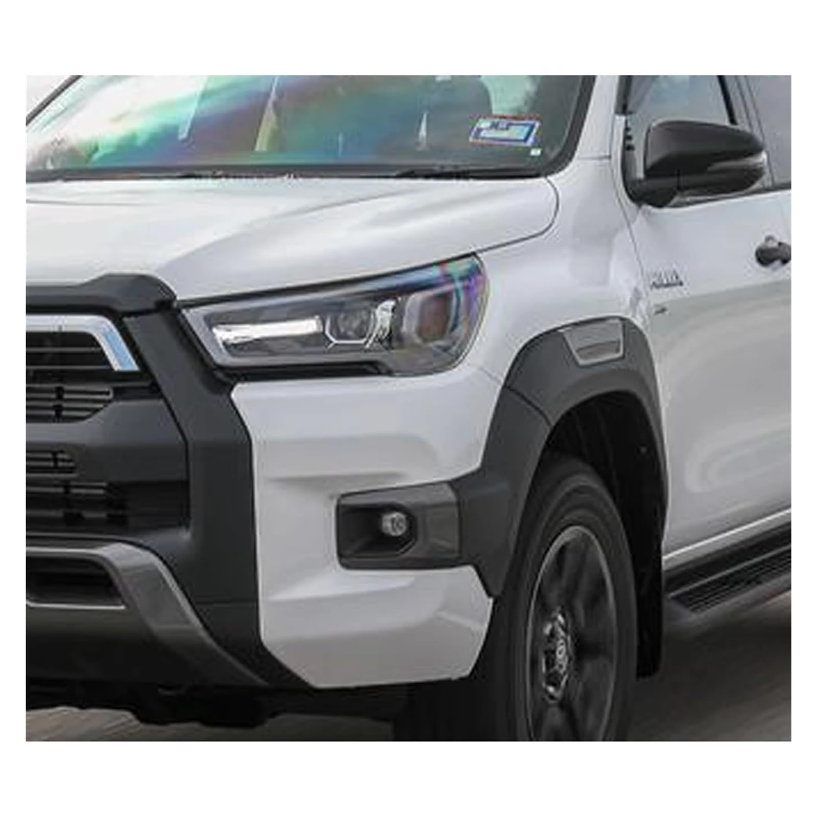 YBDFCBF Kompatibel for Toyota HILUX 2019 2020 Auto Scheinwerfer Glas Scheinwerfer Shell PVC Transparente Objektiv Abdeckung Ersatz Lampenschirm Auto Zubehör(Left and right) von YBDFCBF