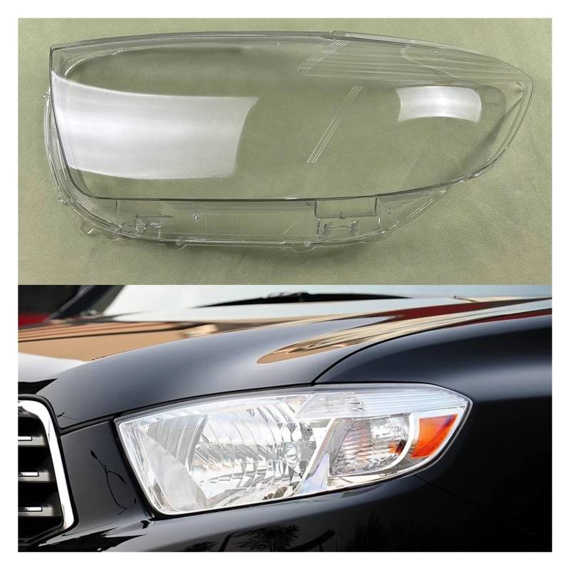 YBDFCBF Kompatibel for Toyota Highlander 2007 2008 2009 2010 2011 Auto Front Scheinwerfer Abdeckung Lampenschirm Lampcover Kopf Lampe licht Abdeckungen Glas Shell(Left) von YBDFCBF