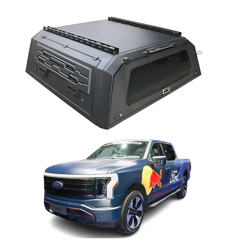 YBDFCBF Laderaumabdeckung Pickup Truck Topper kompatibel for Dodge Ram 1500 2500 3500 2012–2025, Laderaumabdeckung mit Schloss, LKW-Ladeflächenüberdachung, Hardtop-Überdachung, Zubehörabdeckungen(Styl von YBDFCBF