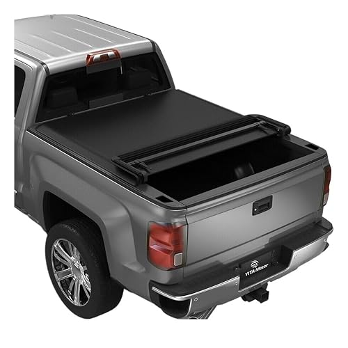 YBDFCBF Pickup-Truck-Heckabdeckung Oben, 1,5 m, weiche Ladefläche, 4-Fach, kompatibel mit Nissan Titan 2017–2024 von YBDFCBF