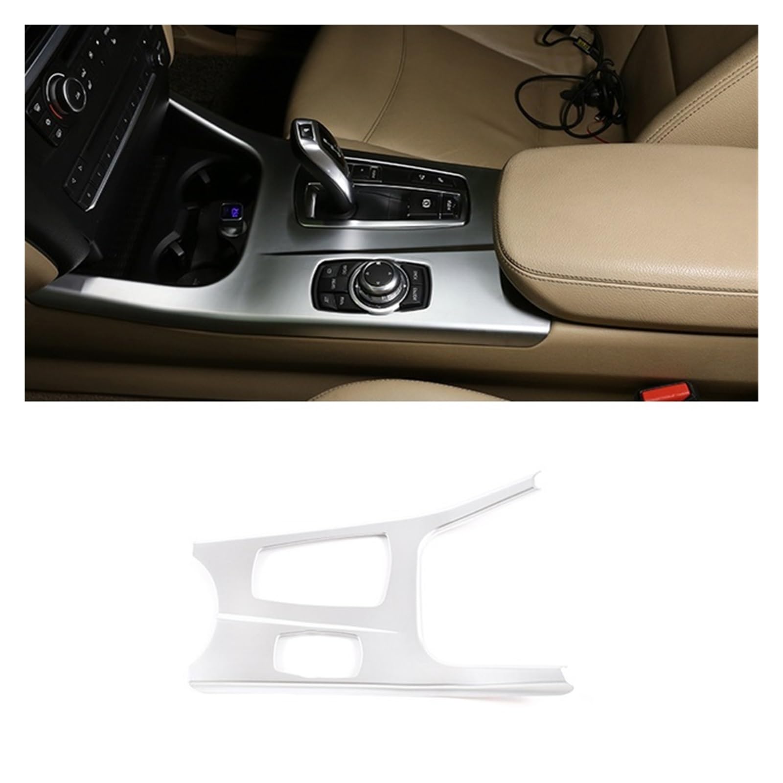 YBDFCBF RHD oder LHD Auto Styling Mittelkonsole Gangschaltung Panel Dekoration Aufkleber Trim kompatibel for BMW X3 F25 X4 F26 2011–2017 Innenzubehör(C LHD) von YBDFCBF