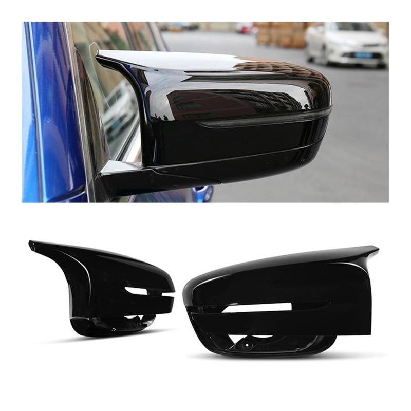 YBDFCBF Spiegelabdeckung kompatibel for BMW 5 7 8 Serie 6GT G30 G31 G11 G12 G14 G15 G16 M5 F90 Ersatz glänzend schwarz Auto-Rückansichtskappe for Aufstecken von YBDFCBF