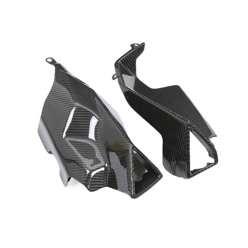 Auspuff Hitzeschutzblech Für Aprilia RS660 2021 2022 2023 RS 660 Motorrad Carbon Fiber Auspuffrohr Abdeckung Schalldämpfer Hitzeschild Decor Schutz Verkleidung Kits von YBGTRS