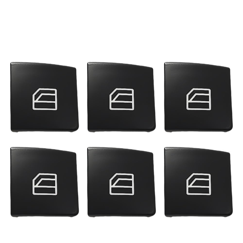 Fensterheber Steuertaste 1-10P Auto Fenster Aufstieg Taste Schalter Taste Abdeckung Cap Auto Glas Lift Power Control Taste Für Benz C GLK E W204/212 X204 Steuertaste Fenster Schalter(Number 2 6Pcs) von YBGTRS