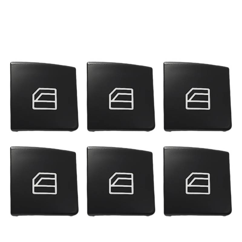 Fensterheber Steuertaste 1-10P Auto Fenster Aufstieg Taste Schalter Taste Abdeckung Cap Auto Glas Lift Power Control Taste Für Benz C GLK E W204/212 X204 Steuertaste Fenster Schalter(Number 2 6Pcs) von YBGTRS