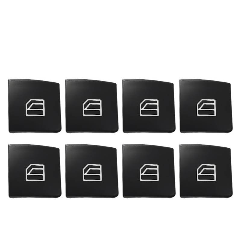 Fensterheber Steuertaste 1-10P Auto Fenster Aufstieg Taste Schalter Taste Abdeckung Cap Auto Glas Lift Power Control Taste Für Benz C GLK E W204/212 X204 Steuertaste Fenster Schalter(Number 2 8Pcs) von YBGTRS