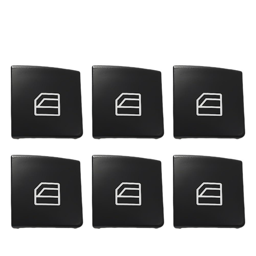 Fensterheber Steuertaste 1-10P Auto Fenster Aufstieg Taste Schalter Taste Abdeckung Cap Auto Glas Lift Power Control Taste Für Benz C GLK E W204/212 X204 Steuertaste Fenster Schalter(Number 4 6Pcs) von YBGTRS