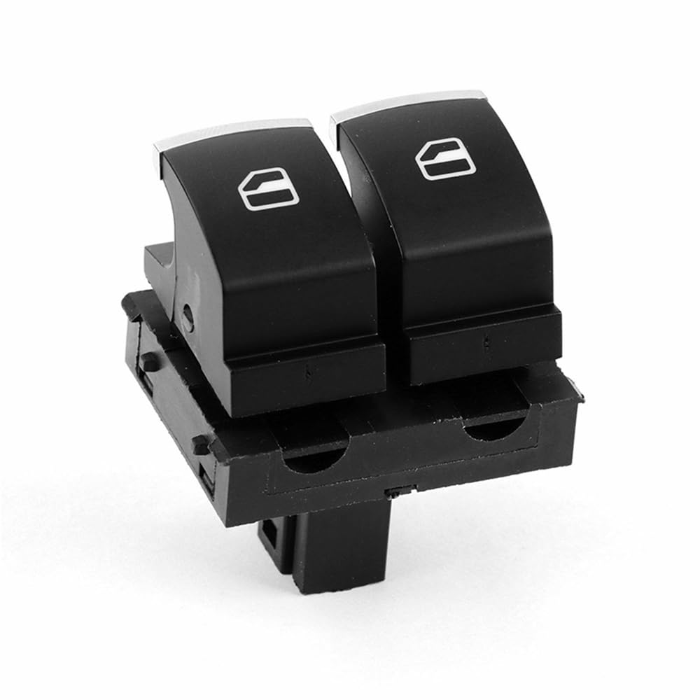 Fensterheber Steuertaste Autozubehör Power Window Control Switch Button Kunststoff Schwarz Für Caddy Für EOS Für Golf Für Touran Für Rabbit Für GTI Für Passat B6#5K3959857B Steuertaste Fenster Schalt von YBGTRS