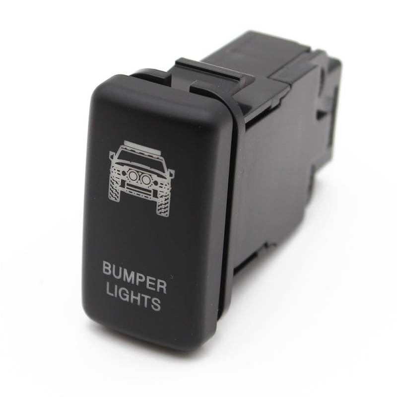 Fensterheber Steuertaste DRL Licht Bar Push Button Stoßstange Lichter Schalter Für Cruiser Für Hilux Für Prado 120 FJ Für Cruise 12V 2A Steuertaste Fenster Schalter(Bumper Light) von YBGTRS