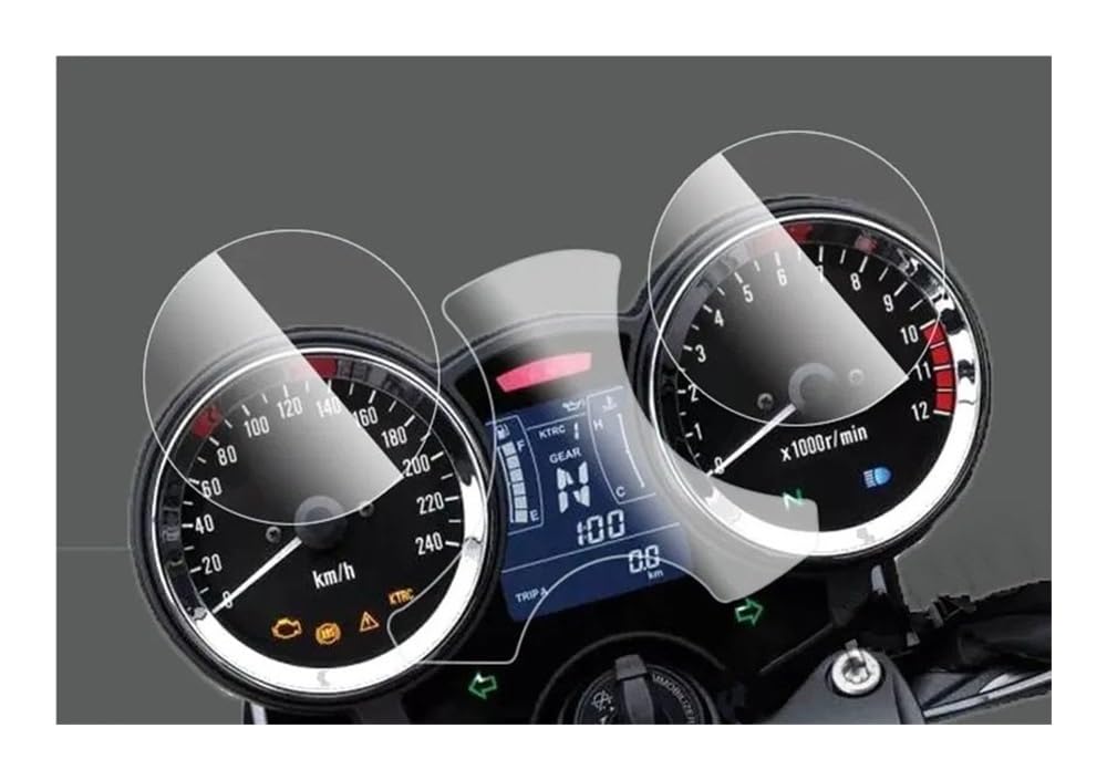 Kratz-Cluster-Bildschirm Motorrad Cluster Kratzschutz Film Screen Protector Dashboard Instrument Für Ka&wasaki Z900RS Z650RS Z400RS 2018-2022 von YBGTRS