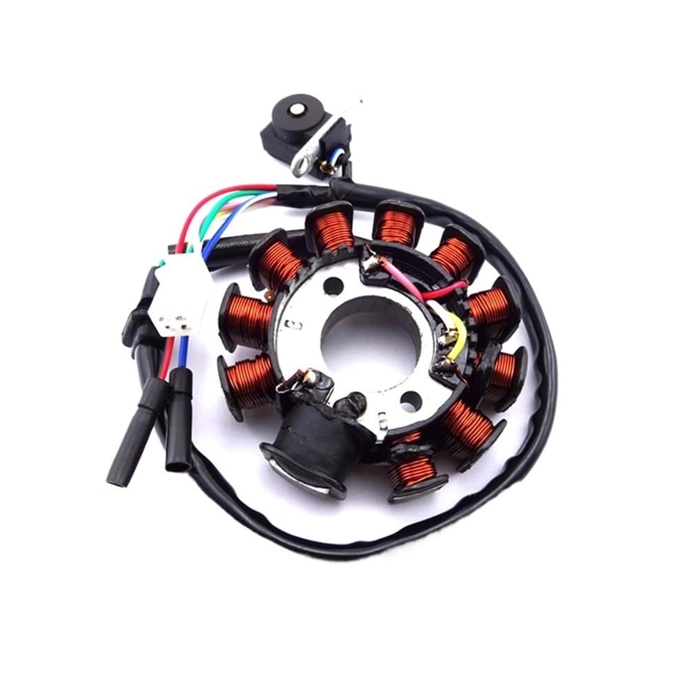 Spule Magneto Stator Generator 11 Pol Spulen Zündstator Magneto Für GY6 125cc 150cc 157QMJ Moped Roketa Motor Motorrad Stator Platte Zündspule von YBGTRS