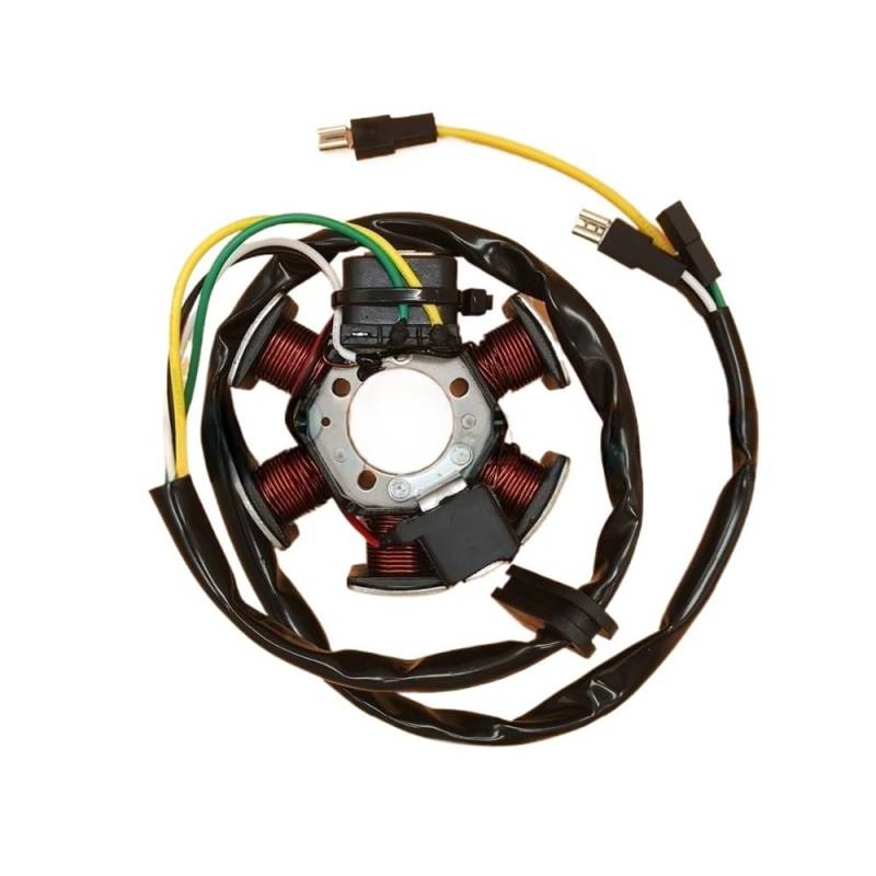 Spule Magneto Stator Generator 4 Drähte Magneto Generator Stator Spule Zündung Generator Stator Platte Lichtmaschine Für XP6 XPS XP6S XR6 50 50cc von YBGTRS