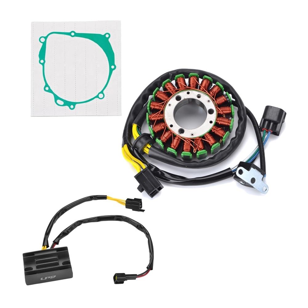 Spule Magneto Stator Generator DRZ400 DRZ 400 2019 2018 Motor Stator Spule + Spannungsreglergleichrichter Für Su&zuki DRZ400 DR-Z400 ESM 2000-2019 Mit Dichtung von YBGTRS