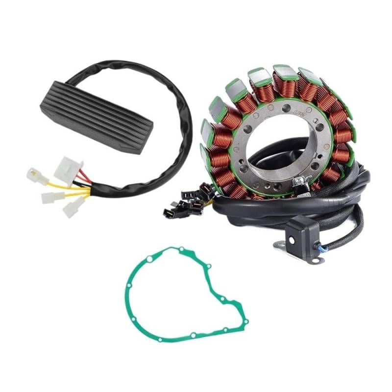 Spule Magneto Stator Generator Motorstatorspule + Spannungsreglergleichrichter Für Su&zuki VS800 VS800GL Intruder 800 Boulevard S50 1992–2009 Mit Dichtung von YBGTRS