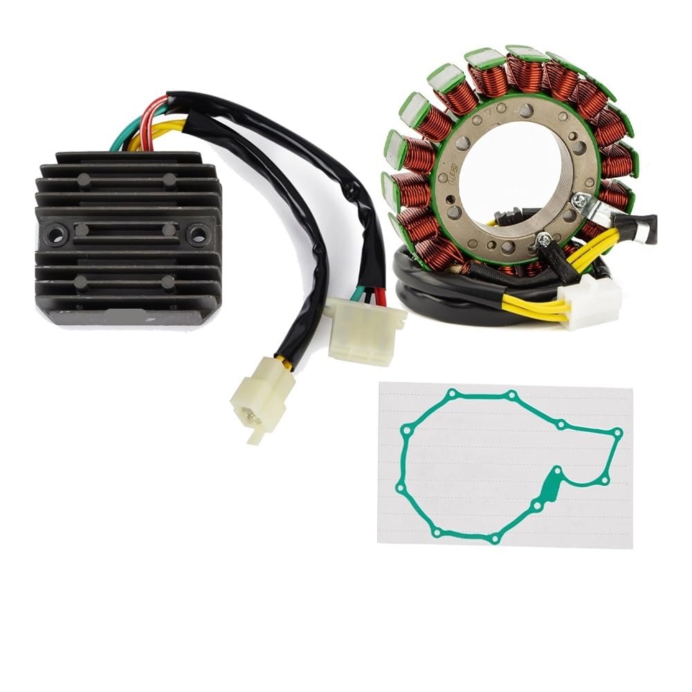 Spule Magneto Stator Generator XRV 650 XRV650 1989 Motorstatorspule + Spannungsreglergleichrichter Für Africa Twin XRV650 RD03 1988 XRV 650 XRV650 1989 Mit Dichtung von YBGTRS