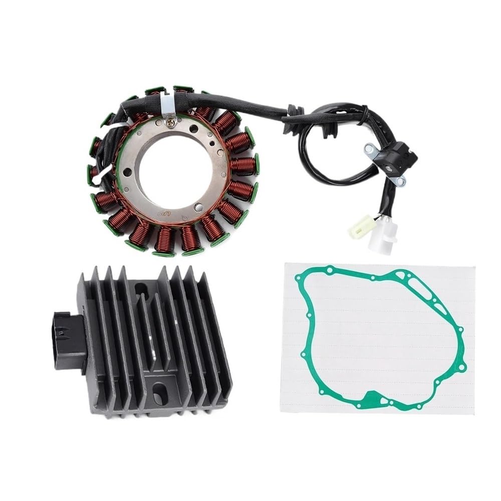 Spule Magneto Stator Generator XVS 1100 A Motorstatorspule + Spannungsreglergleichrichter Für Yam&aha XVS1100 A Drag Star Classic 2003–2006 2007 2008 Mit Dichtung von YBGTRS