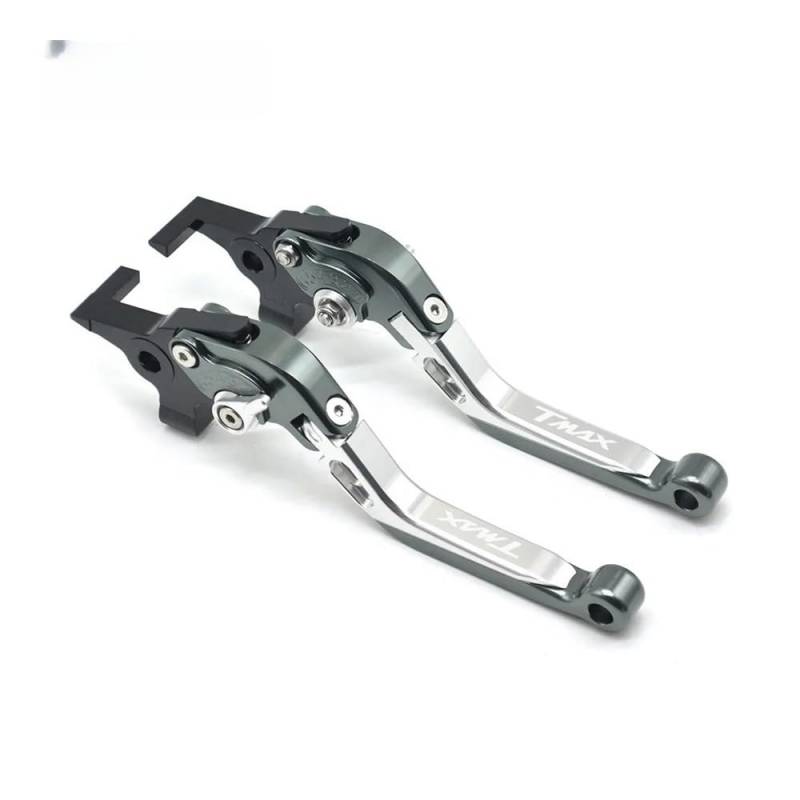 Brake Clutch Levers Motorrad CNC Einstellbarer Faltbarer Ausziehbarer Bremskupplungshebelgriff Für YAM&AHA TMAX 530 TMAX530 T-MAX 530 SX DX 2017 2018 von YBRAVO