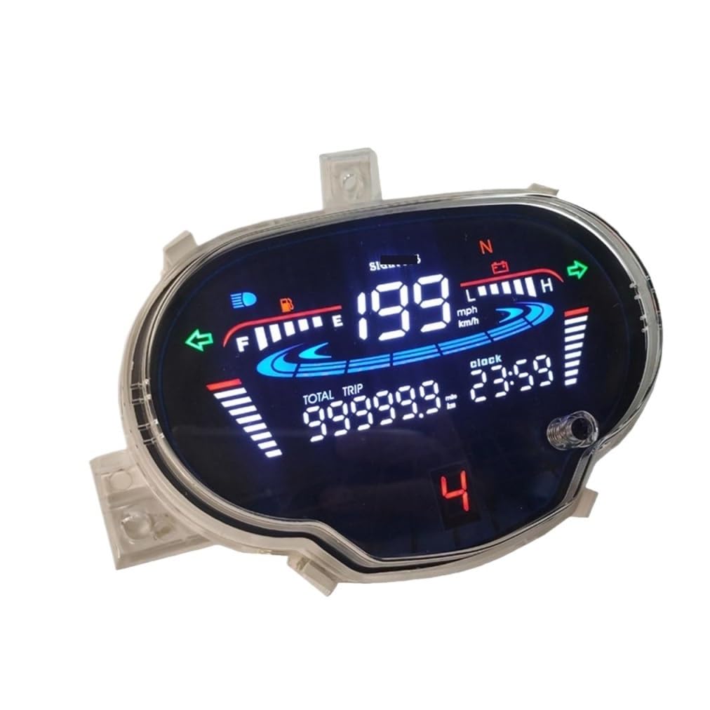 Motorrad-Kilometerzähler Motorrad Digital Tachometer Kilometerzähler Digitaler Drehzahlmesser Tachometer Kilometerzähler Digitaler Tachometer Für YAM&AHA Sight 115 von YBRAVO