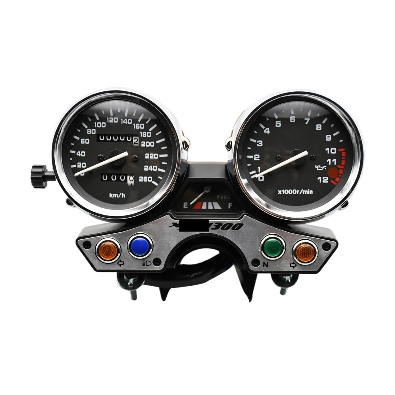 Motorrad-Kilometerzähler Motorrad Tachometer Kilometerzähler Instrument Tacho Gauge Cluster Meter Für YAM&AHA XJR1300 XJR 1300 1989-1997 von YBRAVO