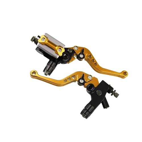 YBRAVO Brake Clutch Levers Motorrad-Tuning-Teile 7/8 22cm Lenkerhebel Hauptbremszylinder Oberpumpe Hydraulische Bremskupplung Handbremse von YBRAVO