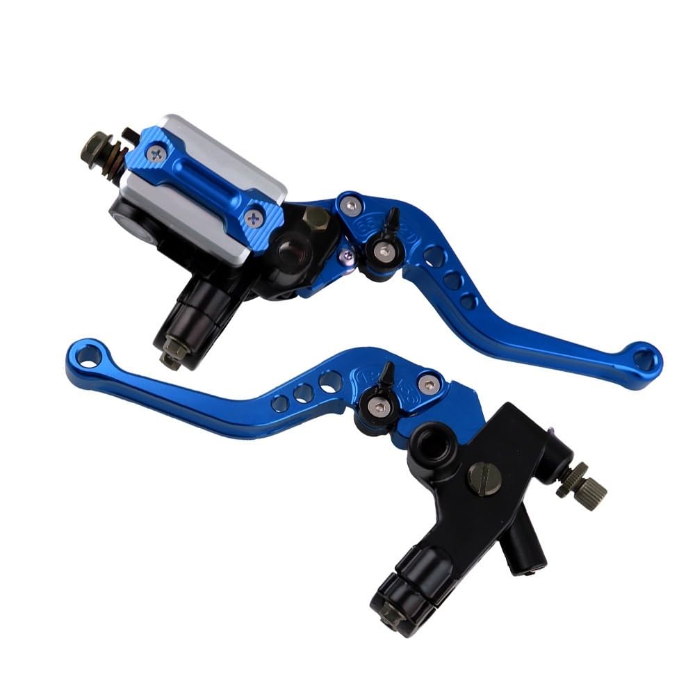 YBRAVO Brake Clutch Levers Motorrad-Tuning-Teile 7/8 22cm Lenkerhebel Hauptbremszylinder Oberpumpe Hydraulische Bremskupplung Handbremse von YBRAVO