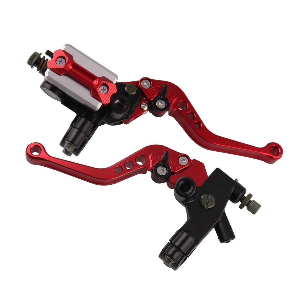 YBRAVO Brake Clutch Levers Motorrad-Tuning-Teile 7/8 22cm Lenkerhebel Hauptbremszylinder Oberpumpe Hydraulische Bremskupplung Handbremse von YBRAVO