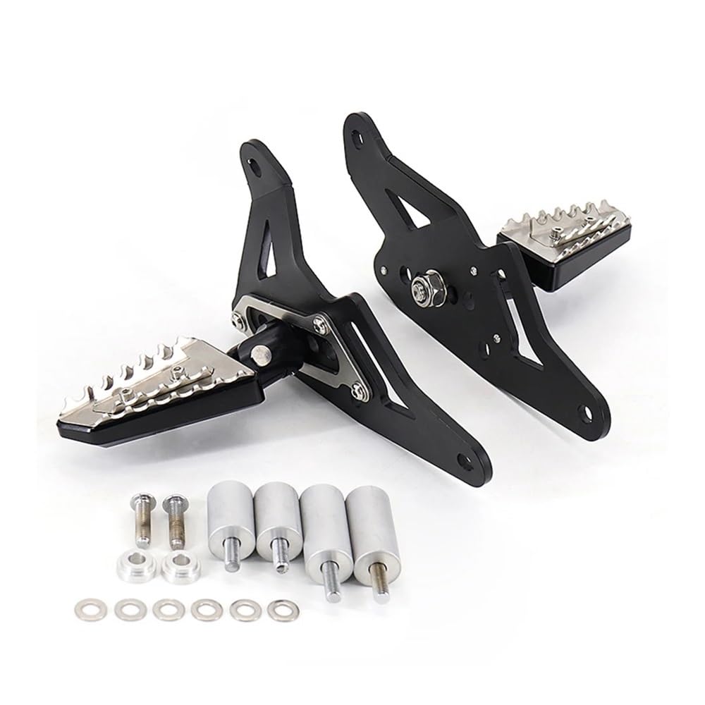 YBRAVO Fußrasten Motorrad Für XADV X-ADV 750 X-ADV750 Xadv750 2021 2022 Motorrad Passagier Hinten Klapp Fußstützen Fußrasten Pedal Pads Ständer Kit von YBRAVO