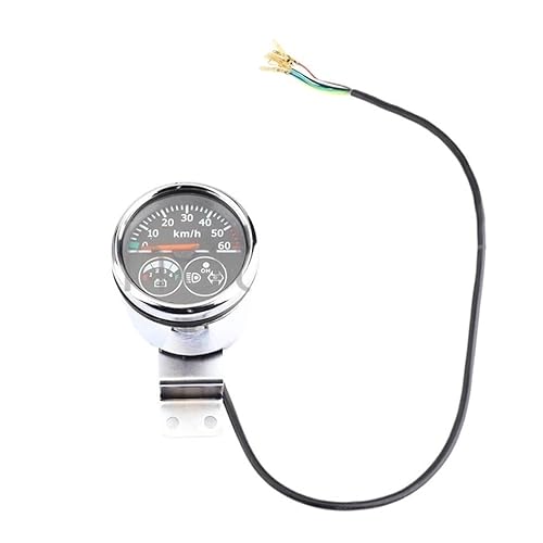 YBRAVO Motorrad-Kilometerzähler 48V /36V Digitaler Motorrad-Tachometer Drehzahlmesser Kilometerzähler Ölstandsanzeige Motorradzubehör Instrument von YBRAVO