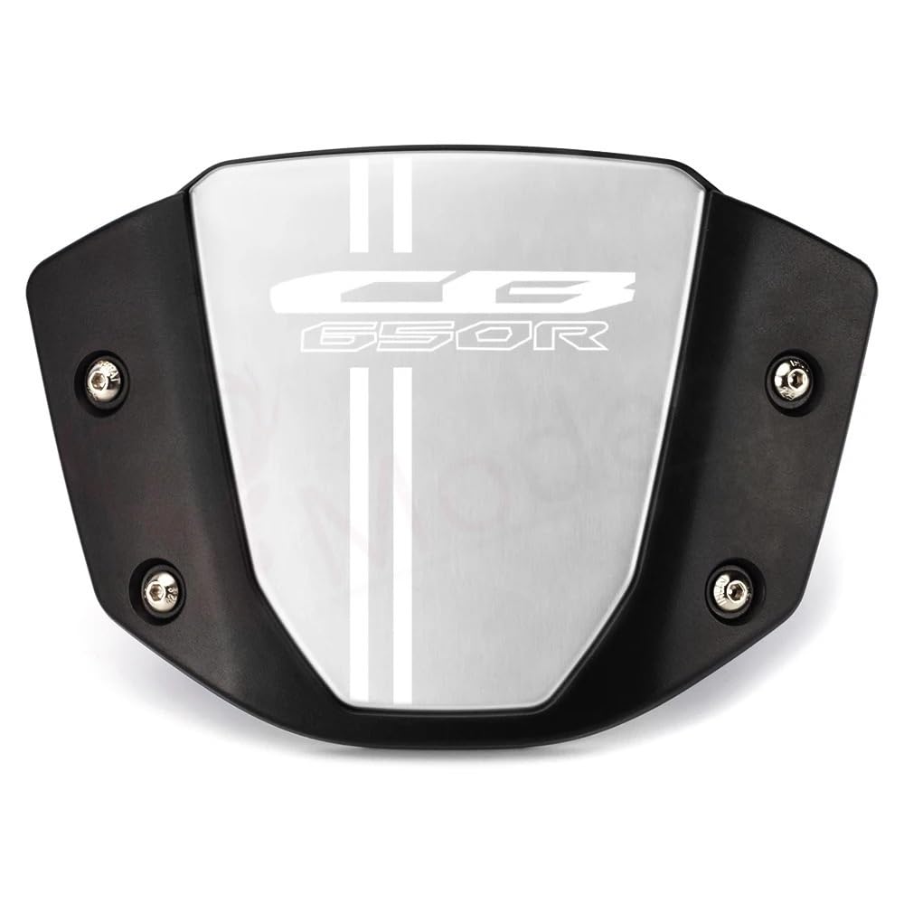 YBRAVO Motorrad Windabweiser Windschild Motorrad Windschutzscheibe Windschutz Aluminium Kit Deflektor Für H&on&da CB650 R CB 650R CB650R CB 650 R 2019 2020 2021 Wind Bildschirm von YBRAVO