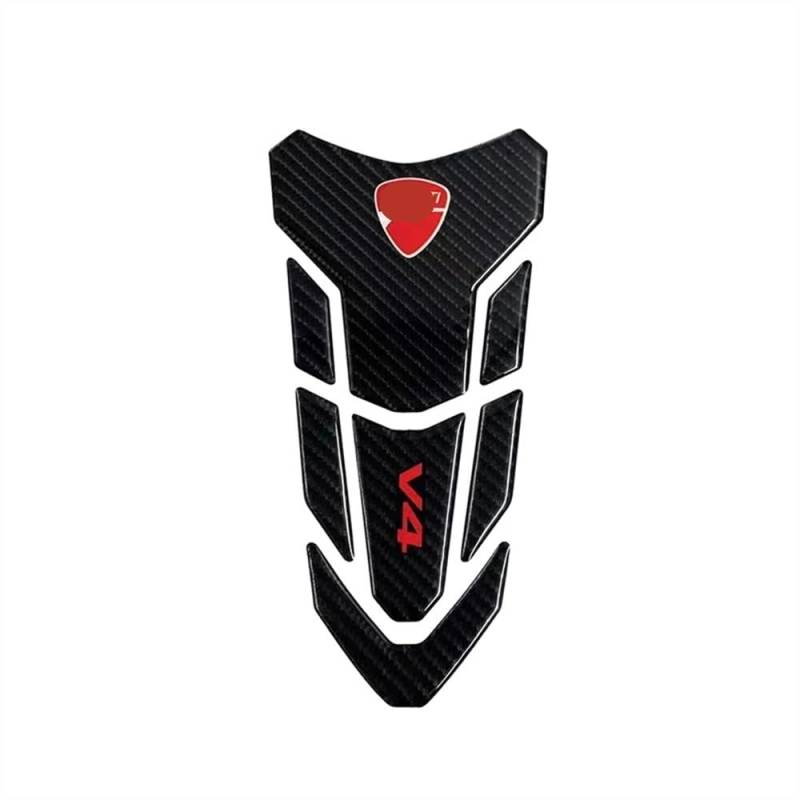 YBRAVO Tank pad Protector Tankpad Streetfighter V4 S Für D&ucati Kraftstofftank-Griffpolster Knie-Traktion V4 Modify Panigale V4S Tank Anti-Kratz-Pad 2021–2018 von YBRAVO