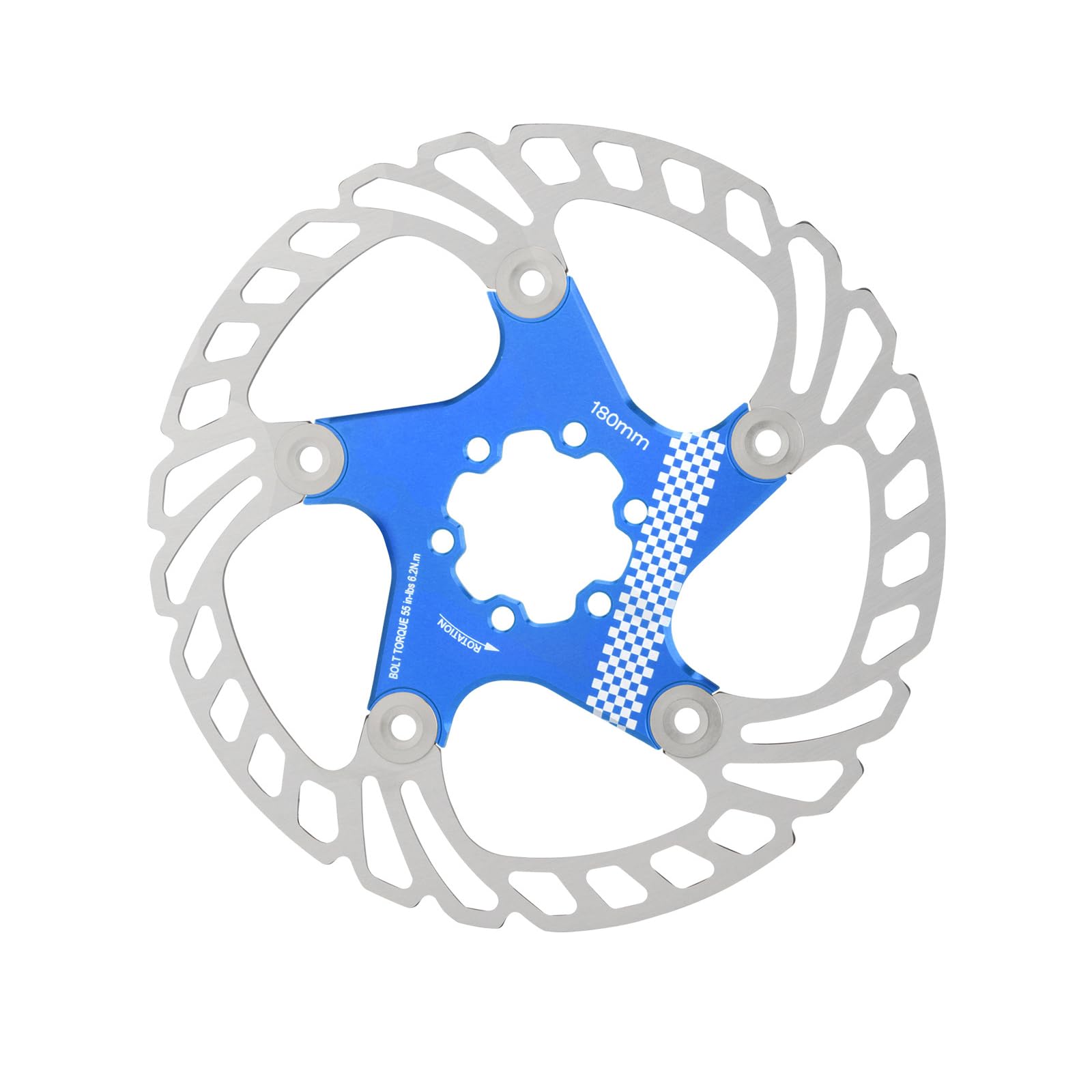 Fahrräder Floating Disc Bremsbremsrotor 140 Mm/160 Mm/180 Mm Edelstahlrad Fahrrad Rotor Mit 6 Schrauben Für Bergfahrräder von YCHUCH