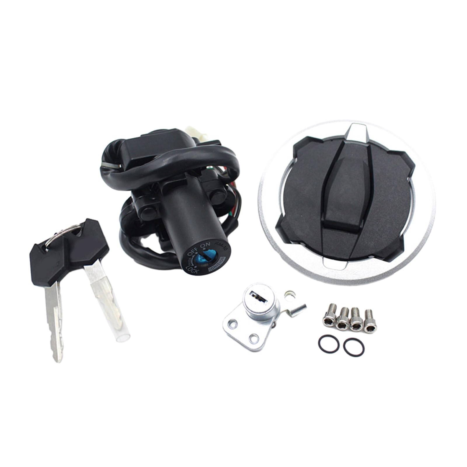 YCHUCH Schloss-Set Motorradkappen Must Have Lock Set Essential Lock Set Für Motorrad X300 KLE300 2017-2021 von YCHUCH