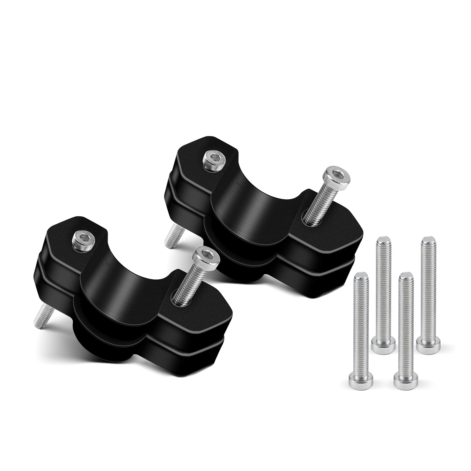 YDADV Motorrad Lenker Risers Klemmadapter für BMW R 1300GS R 1300 GS 2023 2024- Zubehör (Schwarz) von YDADV