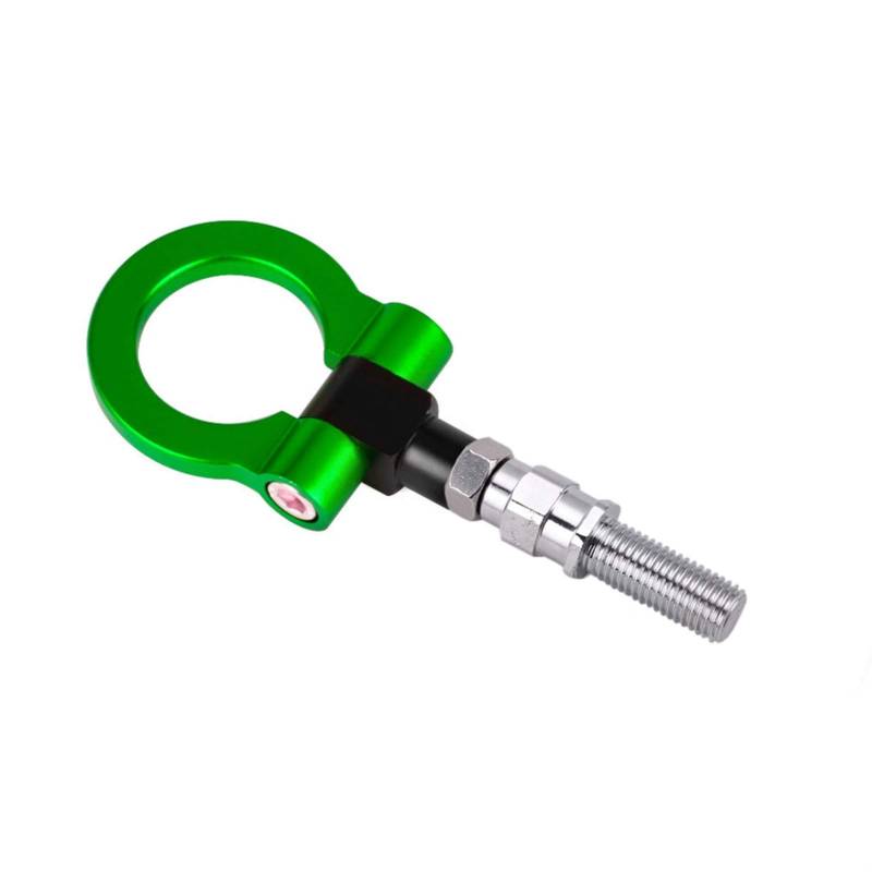 Abschleppstange,Abschlepphaken Aluminium-Abschlepphaken-Ring-Kit Universal-Anhängerhaken Eye Towing Buntes Passend Für Die Meisten BYD(Green) von YDFJKKL