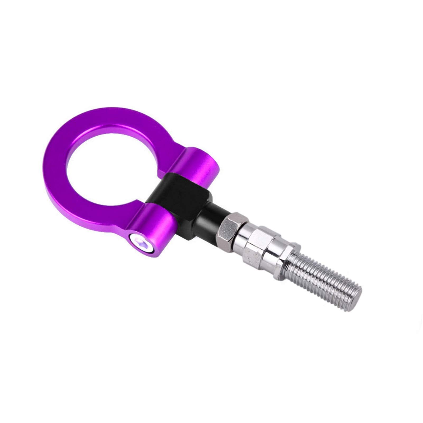 Abschleppstange,Abschlepphaken Aluminium-Abschlepphaken-Ring-Kit Universal-Anhängerhaken Eye Towing Buntes Passend Für Die Meisten BYD(Purple) von YDFJKKL