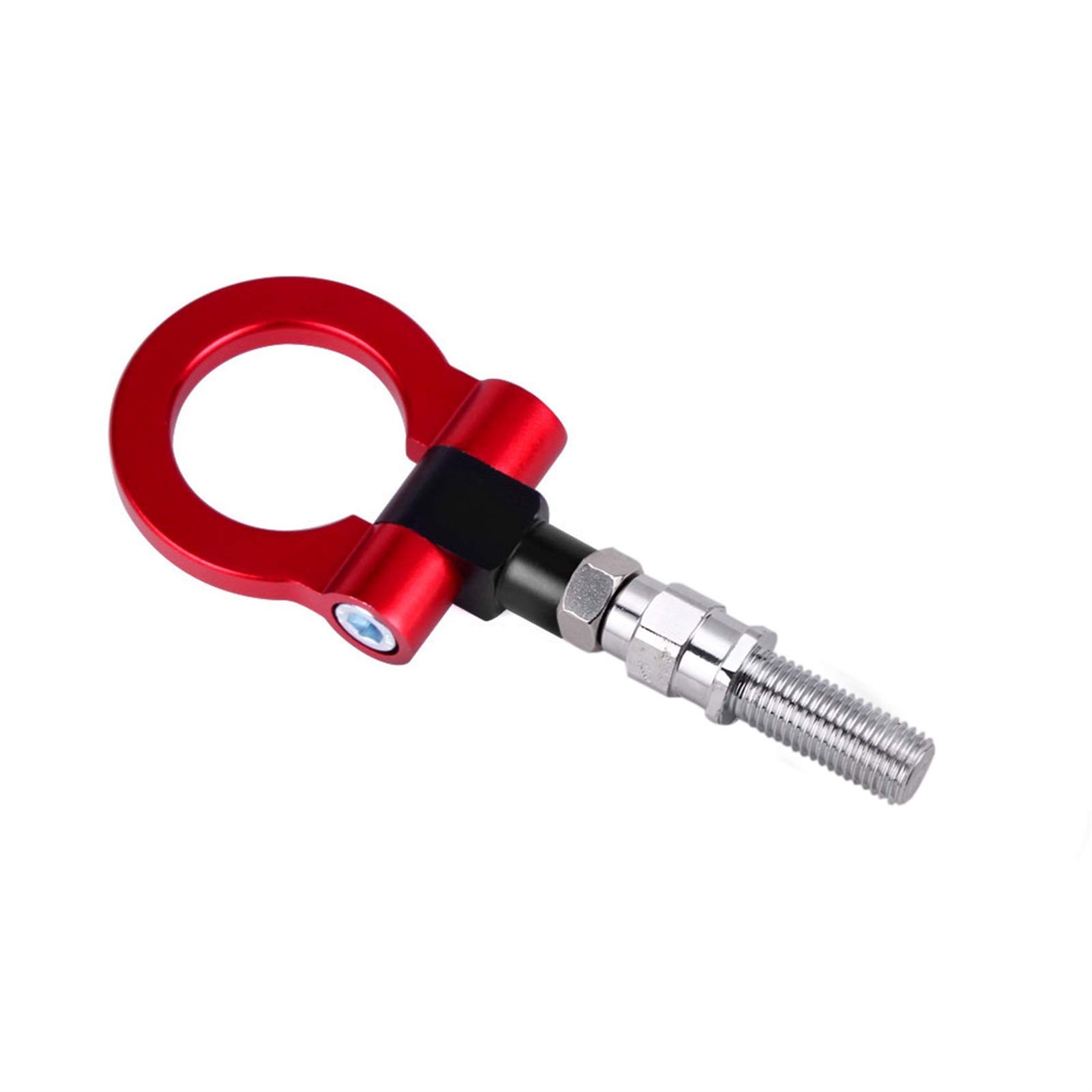 Abschleppstange,Abschlepphaken Aluminium-Abschlepphaken-Ring-Kit Universal Tow Hook Eye Towing Buntes Passend Für Die Meiste BYD RS-TH008-10(Red) von YDFJKKL