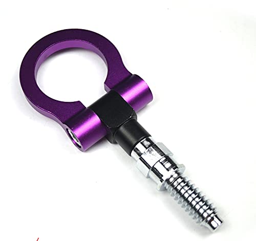 Abschleppstange,Abschlepphaken Auto Modified Front Bar Tongji Anhänger Haken Runde Kleine Anhänger Haken Stoßfänger Anhänger Zug Ring(Purple) von YDFJKKL