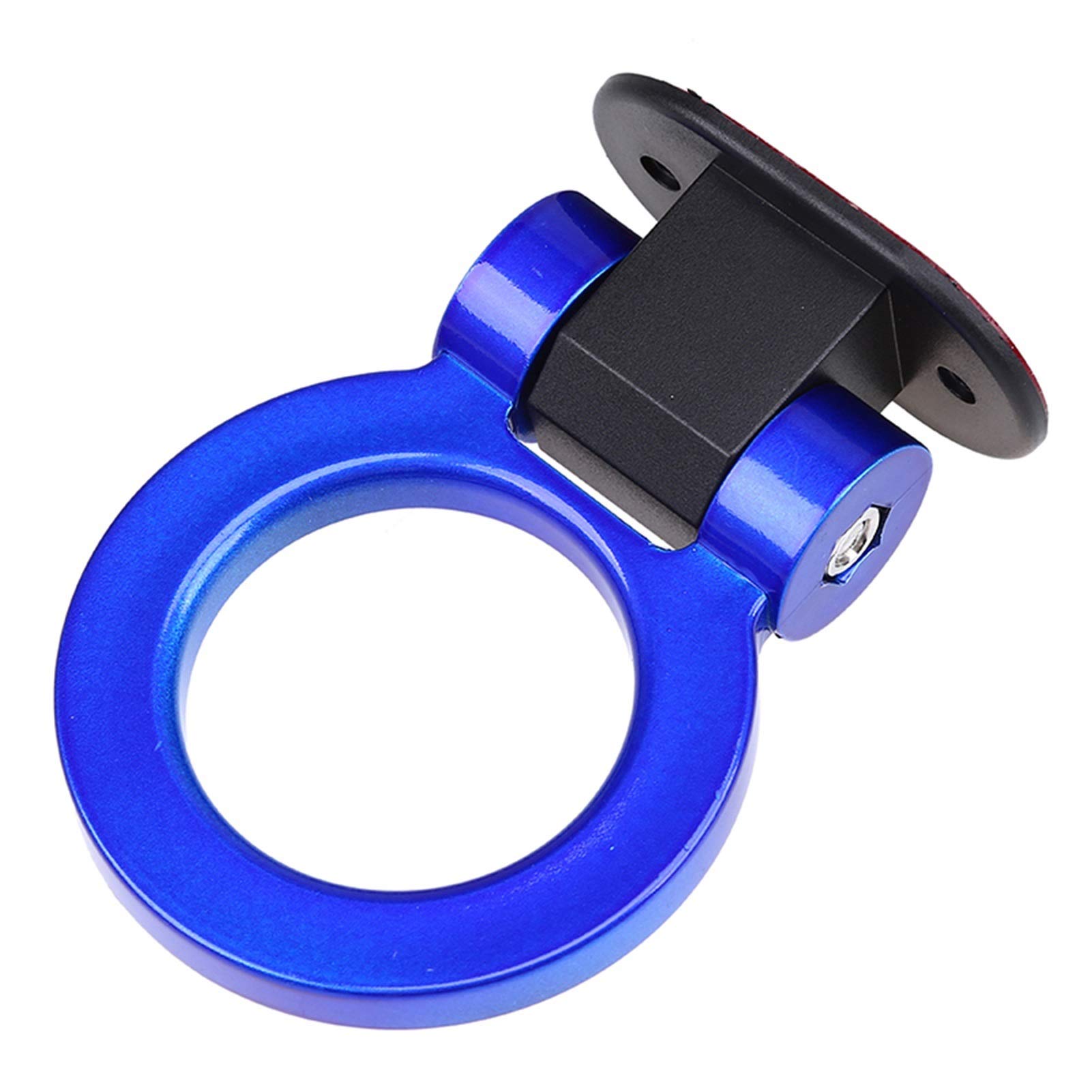 Abschleppstange,Abschlepphaken Auto Tow Haken Dekorative Aufkleber Ringförmige Anhänger Haken Rennring für Universalfahrzeug Multi Colors(Blue) von YDFJKKL