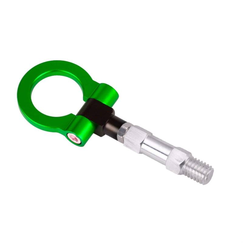 Abschleppstange,Abschlepphaken CNC-Maschine Aluminium-Abschlepphaken-Ring-Kit Auf Dem Schleppnaken Eye Towing Bunte Stil Passend Für BMW 3/4/5 Serie(Green) von YDFJKKL