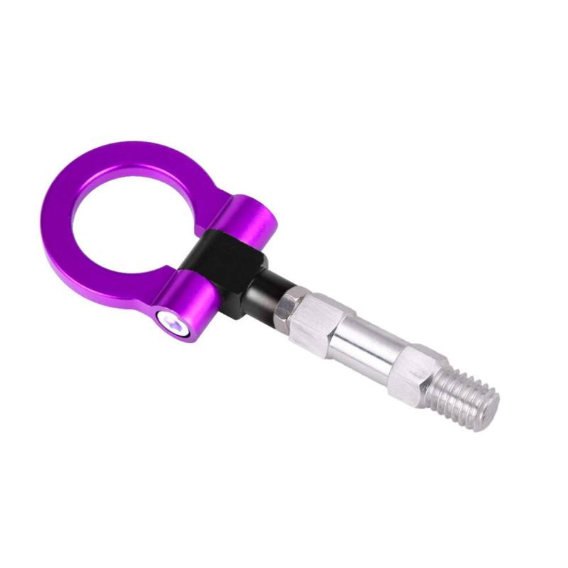 Abschleppstange,Abschlepphaken CNC-Maschine Aluminium-Abschlepphaken-Ring-Kit Auf Dem Schleppnaken Eye Towing Bunte Stil Passend Für BMW 3/4/5 Serie(Purple) von YDFJKKL