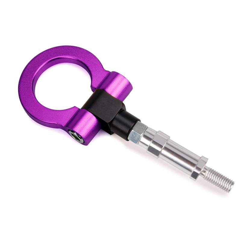 Abschleppstange,Abschlepphaken Racing Car Billet Aluminiumschraube Vorderseite Auto Tow Hook Ring Kit(Purple) von YDFJKKL