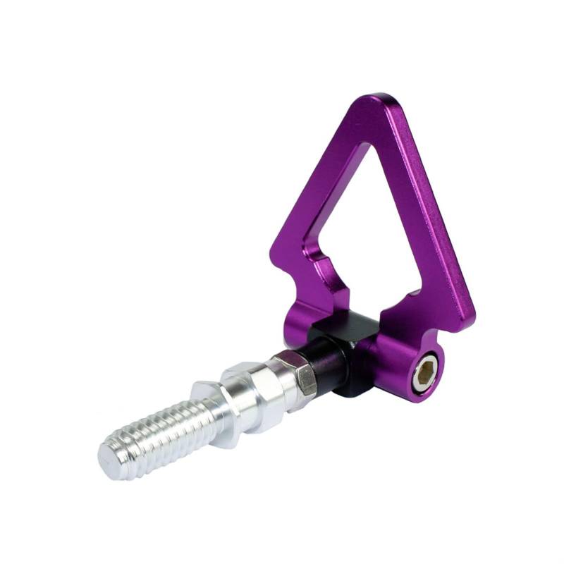 Abschleppstange,Abschlepphaken Schlepphaken für BMW Auto Anhänger Rennschraube Aluminium CNC-Dreieck Ring Schlepphaken Haken Rennschleppbarren(Purple) von YDFJKKL