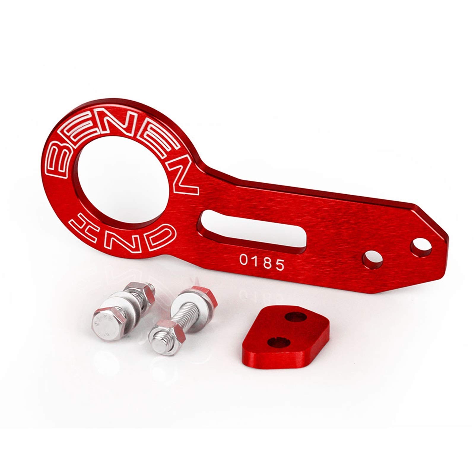 Abschleppstange,Abschlepphaken Set Universal Aluminiumlegierung Racing Heckhackhaken Heckhackhaken(Red) von YDFJKKL